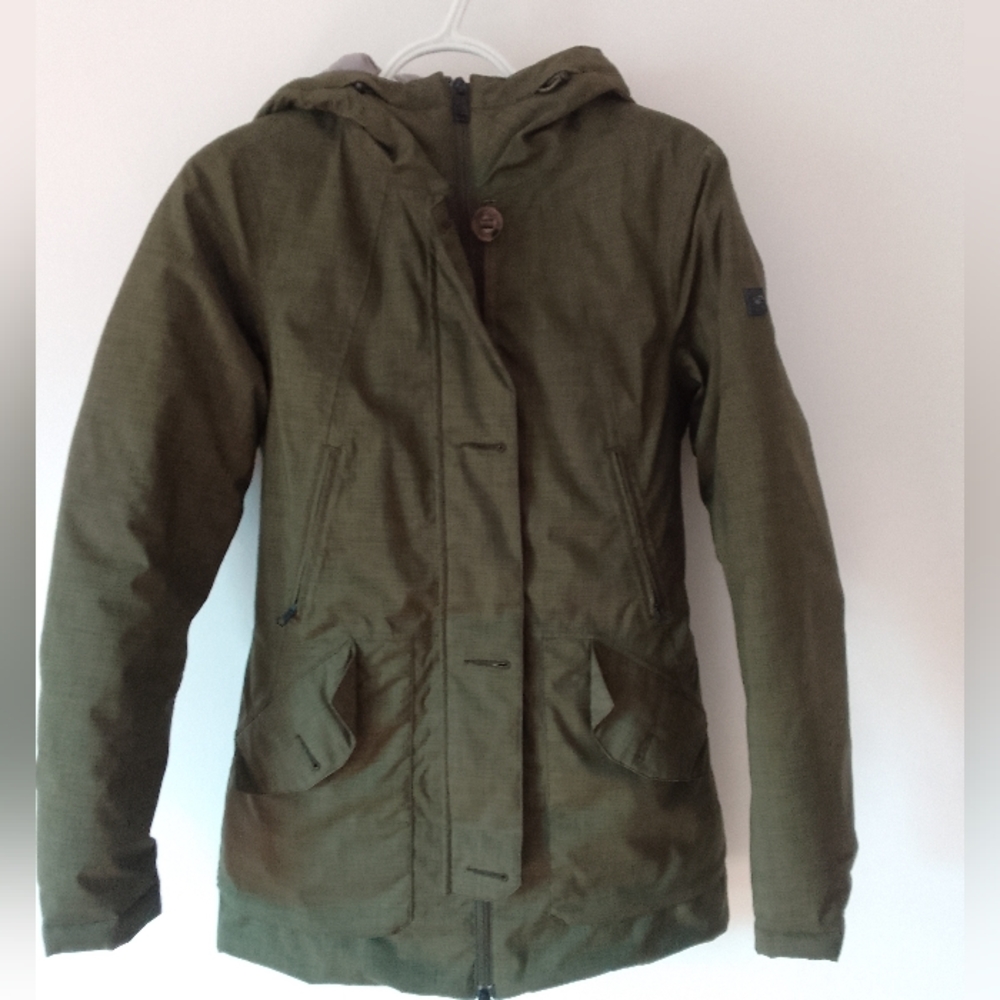 Women's North Face Hyvent Jacket Color Green Army Size : XS/TP